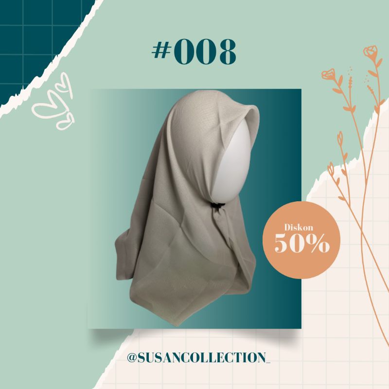 JILBAB BELLA SQUARE SEGIEMPAT  PREMIUM MOTIF TERBARU SEGIEMPAT INSTAN JILBAB MOTIF TERBARU JILBAB SE