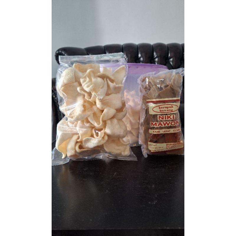 

Kerupuk Bawang Niki Mawon 500 gram