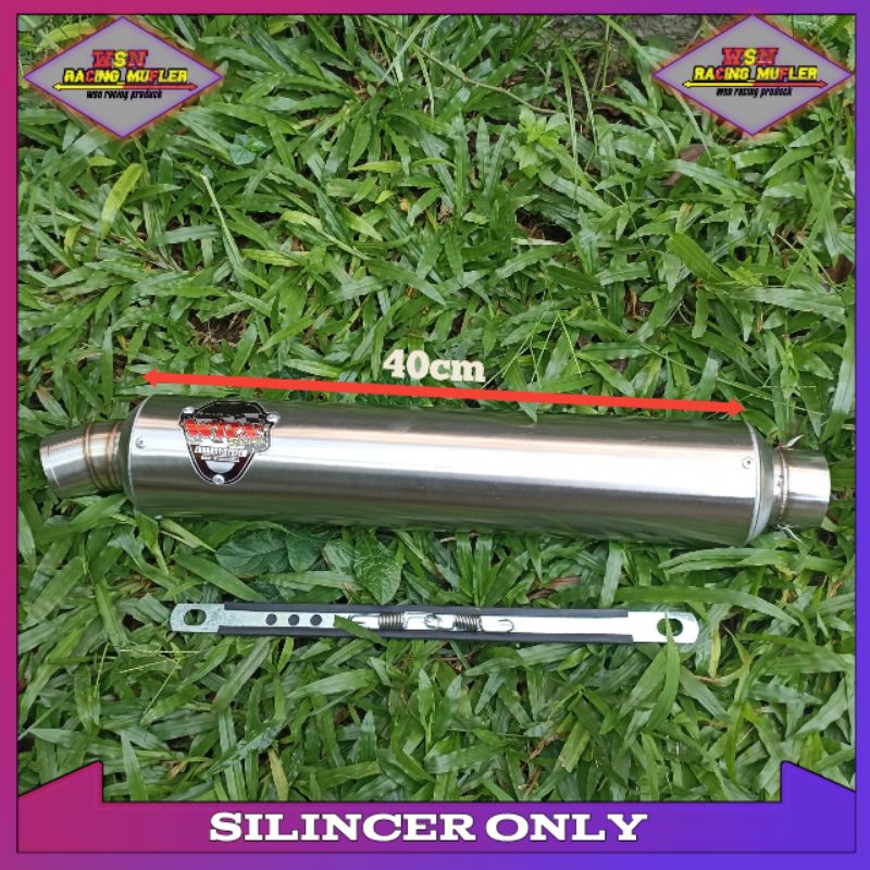 Silincer Knalpot WRX Panjang 40cm saringan full inlet 50mm