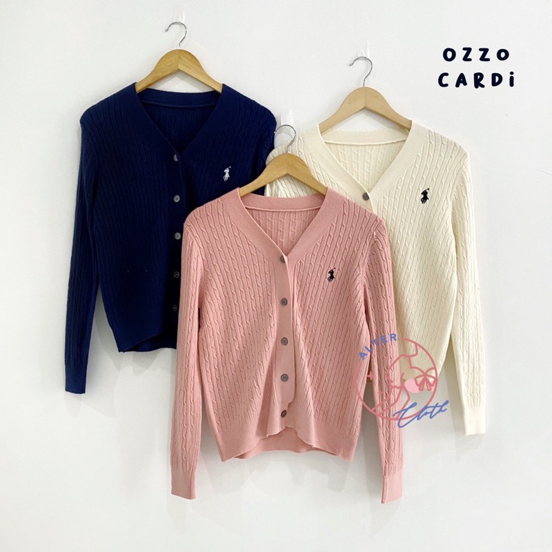 vii alter.cloth - OZZO CARDI Atasan Wanita Lengan Panjang Longsleeve Kardigan Korea Fashion Knitwear