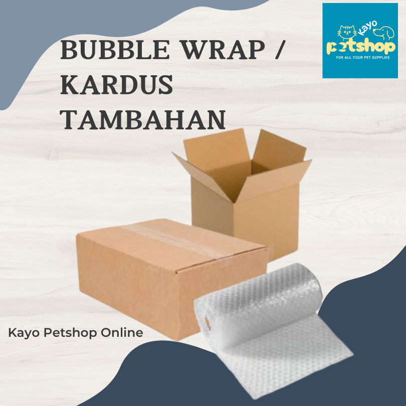 

KARDUS ATAU BUBBLE WRAP TAMBAHAN (LUAR KOTA WAJIB ORDER UNTUK KEAMAAN PAKET)