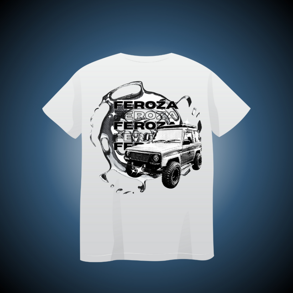 JUAL KAOS OVERSIZE ANIMACHINE - FEROZA OFFROAD - JEEP