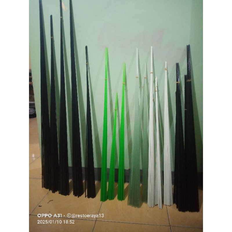Stik joran fiber solid, kaku ,custom, padat, ujung tegek