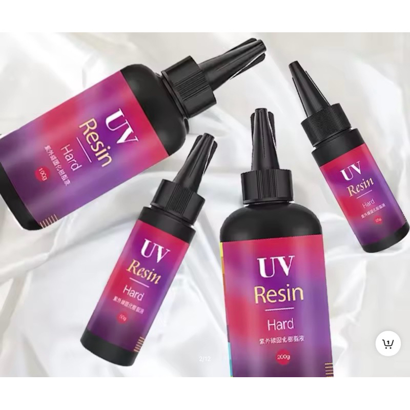 UV RESIN HARD TYPE 100GR ( Red Version) #lebih bening