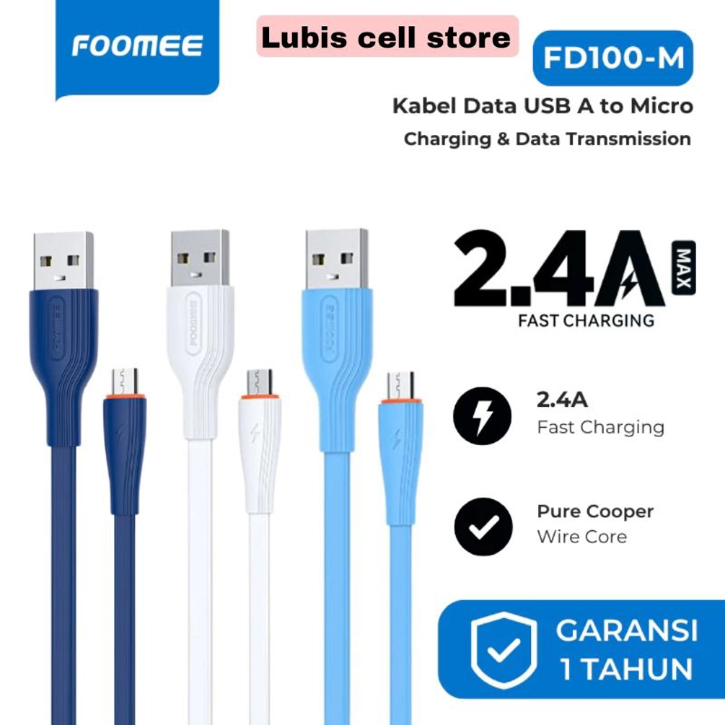 Kabel data Foomee FD100-M / FD100-C micro and type C foome