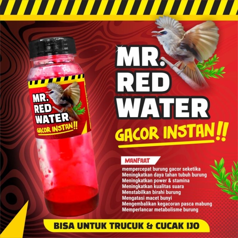 MR. RED WATER GACOR INSTAN MULTIVITAMIN TRUCUK CUCAK IJO  DOPING TRUCUK PENGGACOR TRUCUK KUTILANG CU