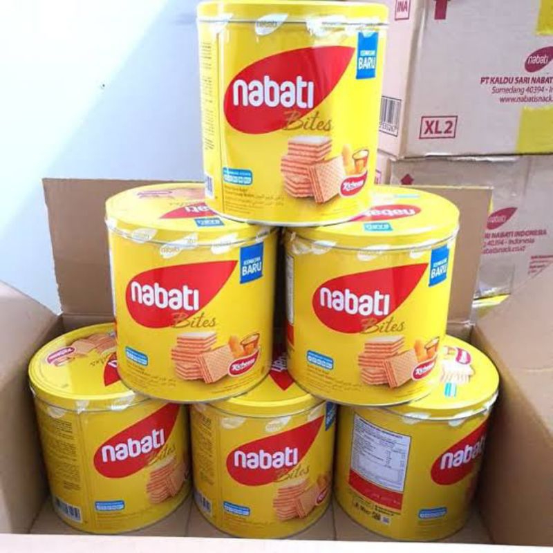 

Nabati Wafer Keju Bites 240gr - 1 Dus isi 6 Kaleng