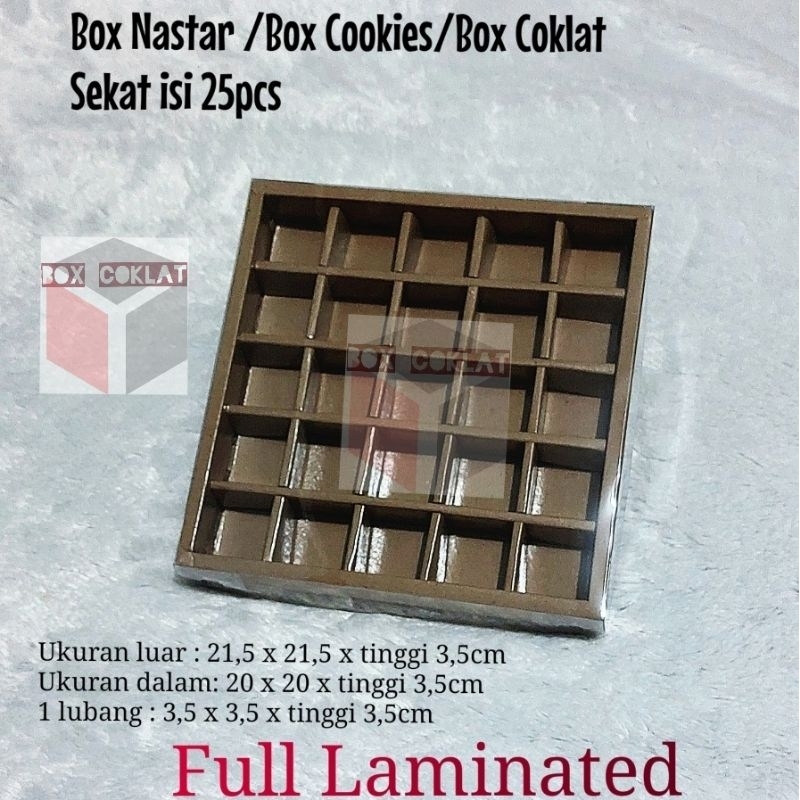 

Box Nastar Jumbo isi 25 ( HARGA 1 Pak= 5Box)/ Box Coklat/Kotak Kue