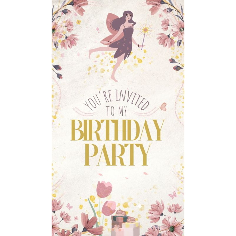 UNDANGAN ULANG TAHUN DIGITAL TEMA FAIRY TALE - UNDANGAN ULANG TAHUN DIGITAL CUSTOM - VIDEO UNDANGAN 