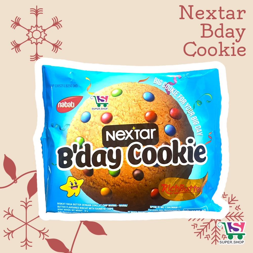 

Nextar Bday Cookie Biskuit Cokelat Chip 30 Gram