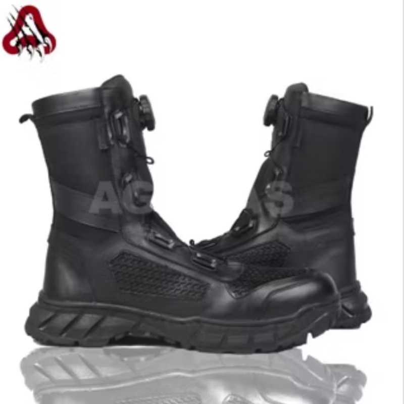 SEPATU PDL BOA JATAH TALI PUTAR AGONAS FULL KULIT ASLI