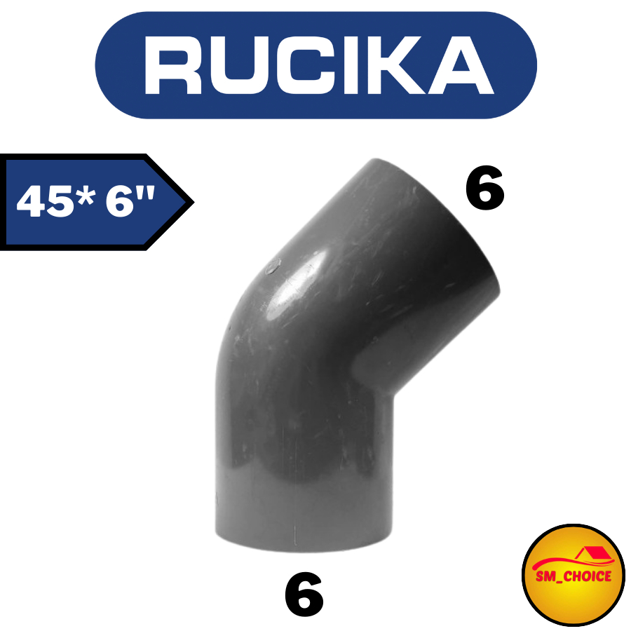 RUCIKA KNEE D 45 6 INCH RUCIKA ELBOW D 45 6" RUCIKA KENI 45* 6" D