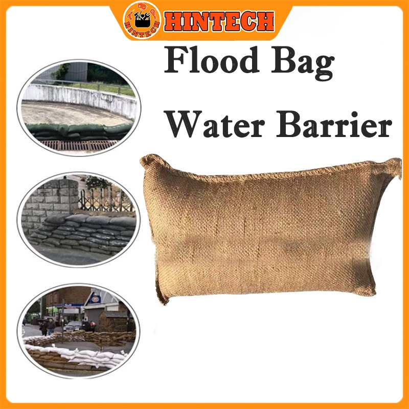 [ Flood prevention ] Tas Banjir Instan 60x40cm - Penghalang Banjir Ekspansi Otomatis, Anti Topan & D