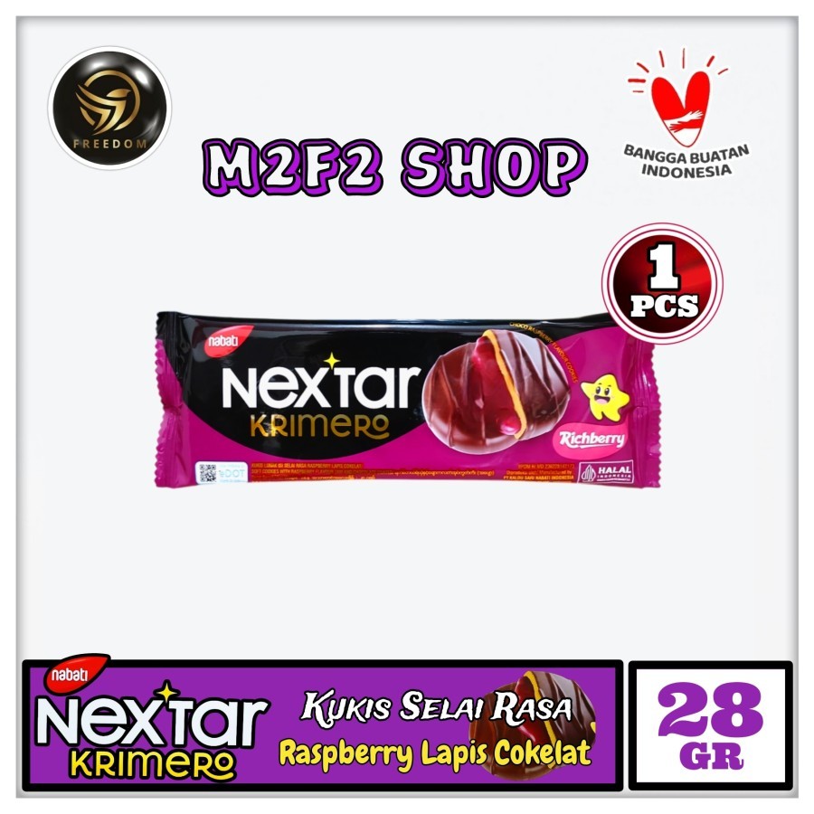 

Nabati Nextar Krimero Richberry | Raspberry Lapis Cokelat - 28 gr (Kemasan Satuan)