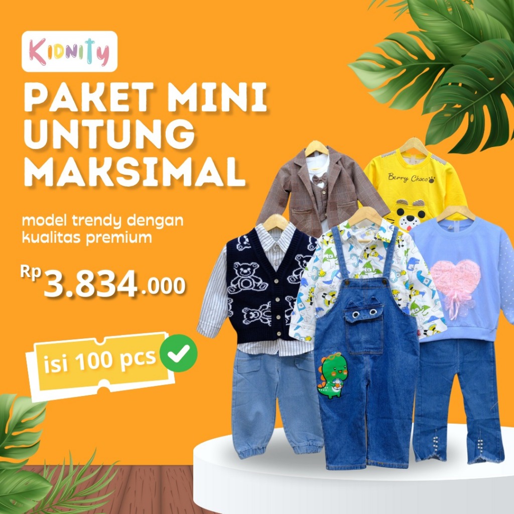 Paket usaha baju anak / Paket hemat baju anak / Paket mini untung maksimal / Paket baju anak
