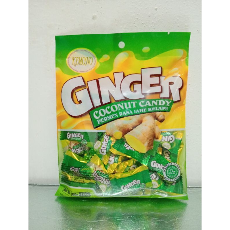 

Ginger Coconut Candy Permen Rasa Jahe Kelapa Merk KIMONO isi 160 gr