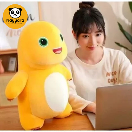 Boneka Dino Nailoong Jumbo Ukuran 70 CM SNI Boneka Dino Kuning Boneka Dino Nailong Dino Nailoong