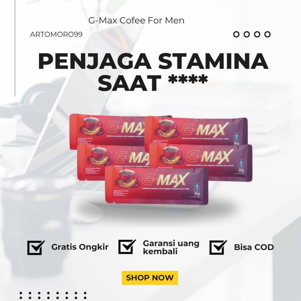 

HALAL MUI KOPI G-MAX Minuman Kopi Gingseng 5 sachet Original