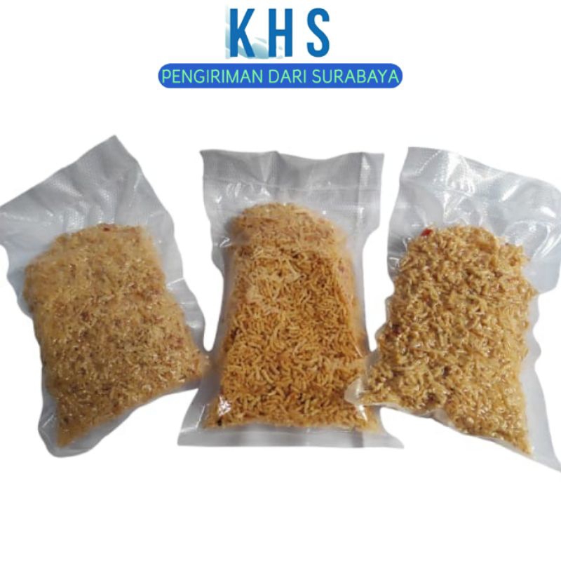 

Bihun Beras Mie Kriting Mi Keriting Kremes Gurih Pendamping Nasi Kremikan Kualitas Vakum Package