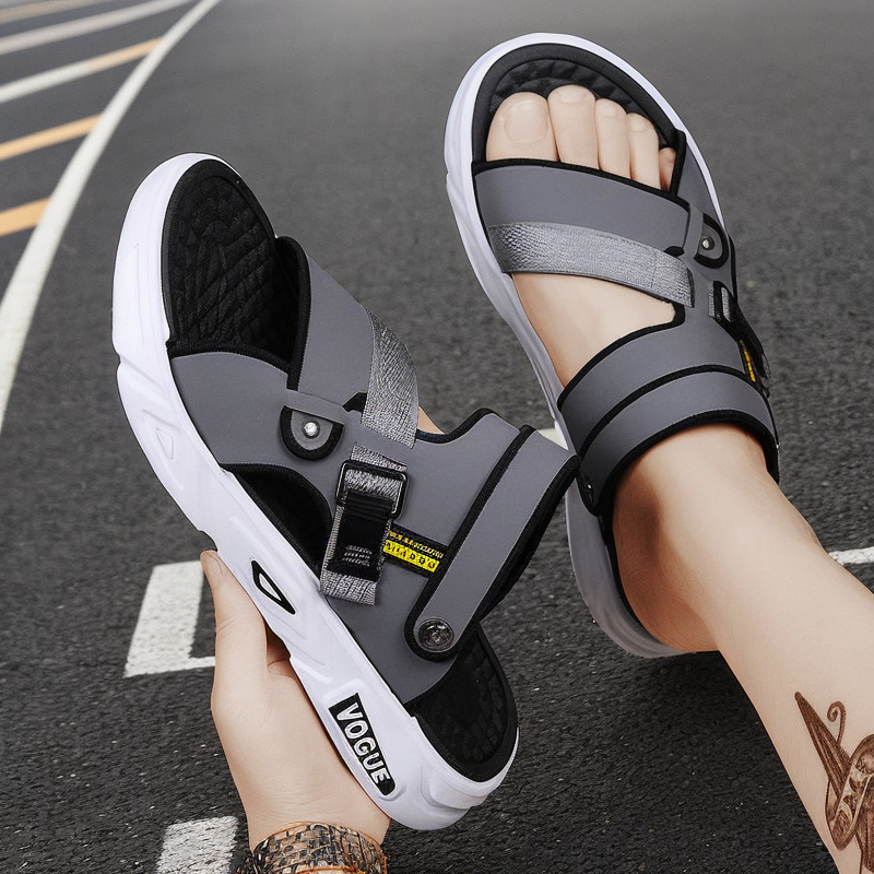 Sandal Pria Vogue Terbaru 2026 Kece Sandal Pria Slip On Sandal Pria Keren Slop - sandal cowok kekini