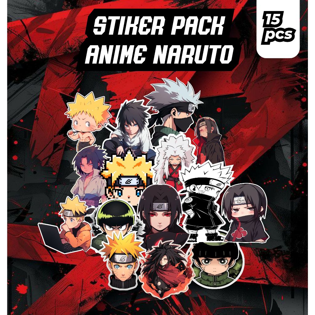 

Stikerpack Naruto isi 15 pcs!!