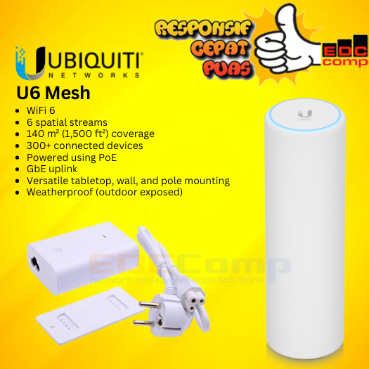 Ubiquiti Unifi 6 Mesh | U6-Mesh Access Point WiFi 6 Mesh