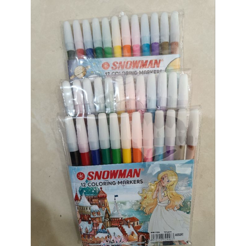 

Snowman - Spidol 12 warna