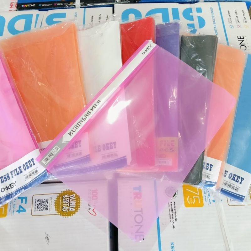 BUSINESS FILE FC FOLIO - MAP FILE SNAIL - MAP PLASTIK ISI 12PCS
