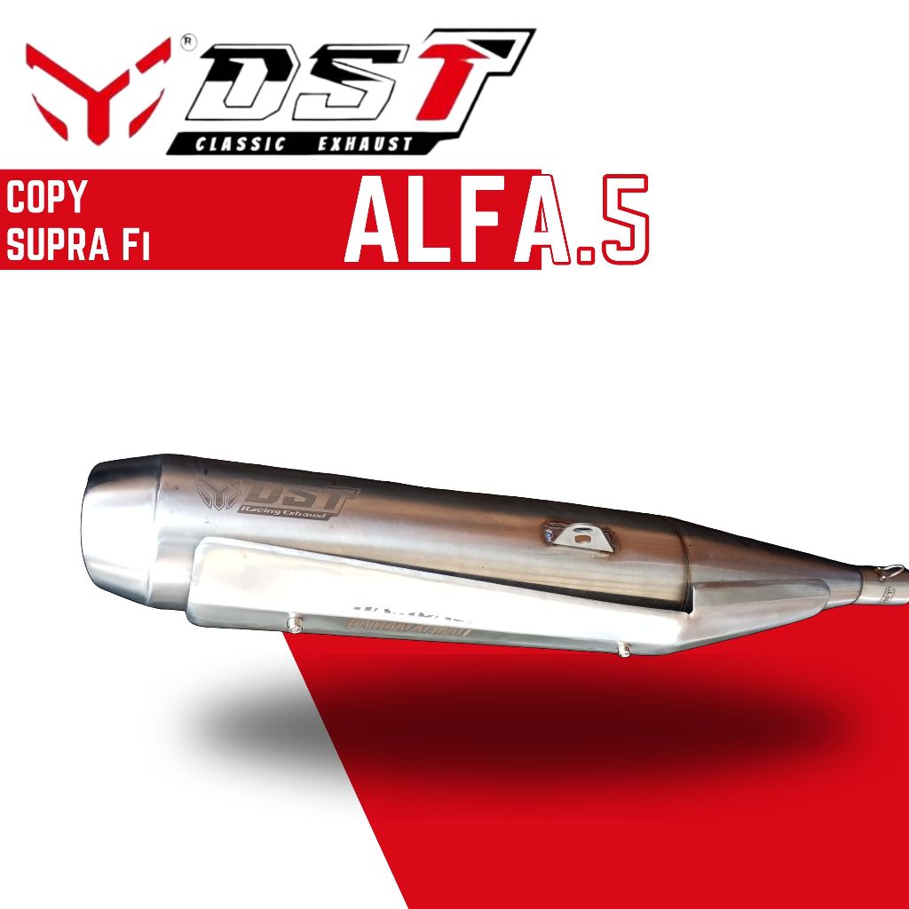 Knalpot DSTexhaust, Alfa.5 Standar Racing [BUKAN BOBOKAN] full stainless,  supra, grand, kharisma,  