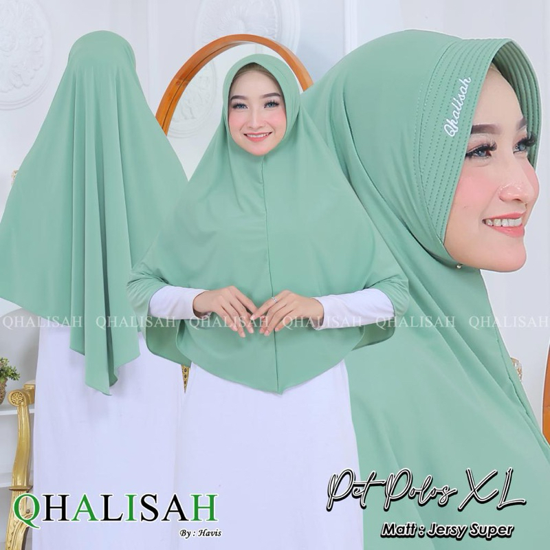 Hijab Instan - Hijab Polos - Hijab daily - Qhalisah XL