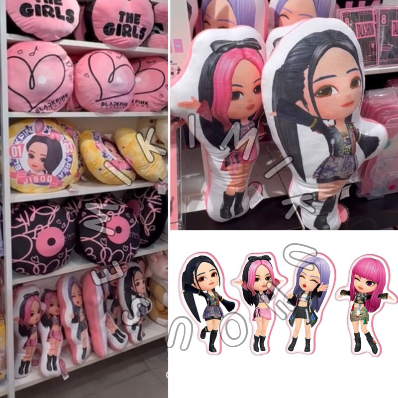MINISO BLACKPINK PLUSH DOLL BONEKA JENNIE LISA JISOO ROSE SITTING CUSHION ORIGINAL OFFICIAL THE GAME