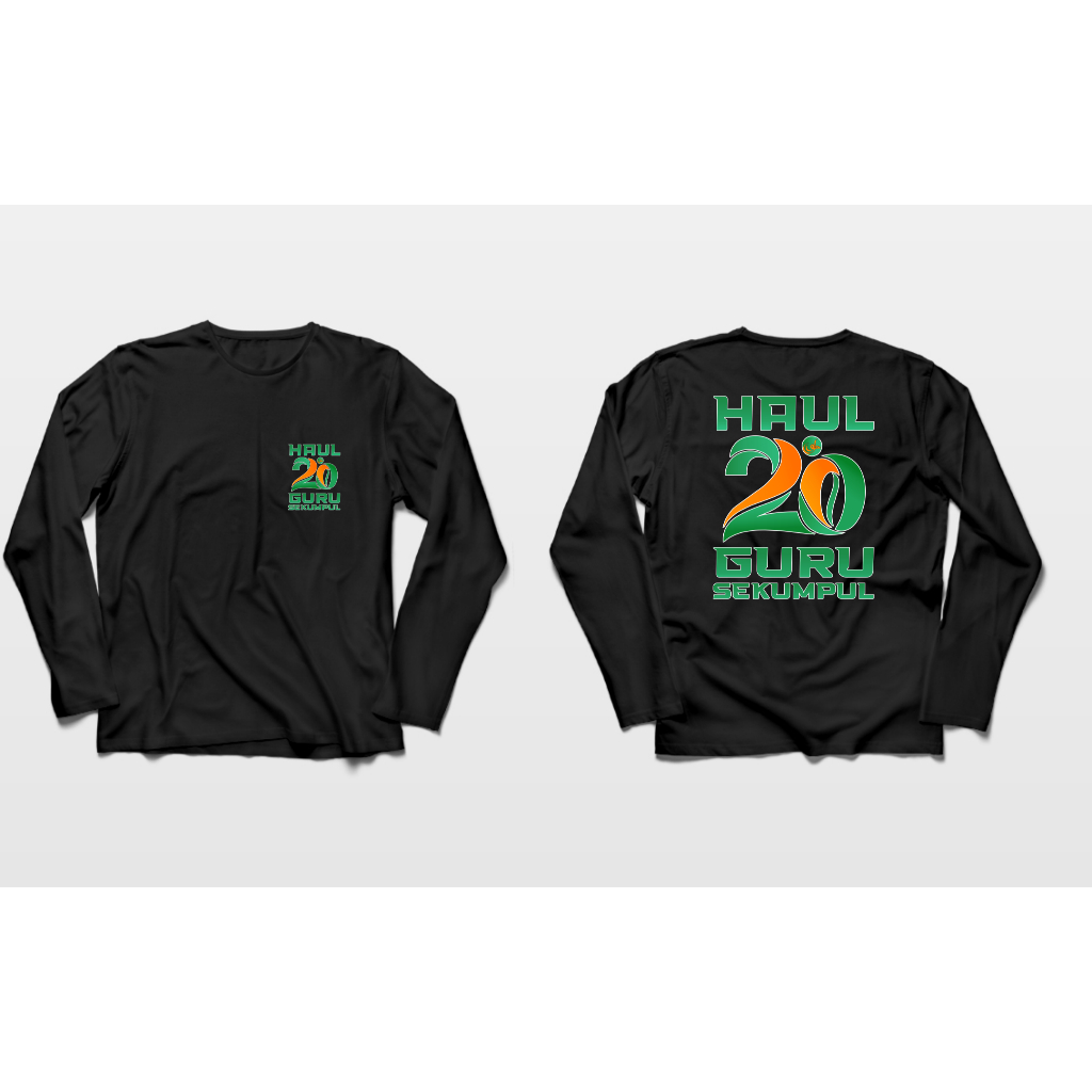KAOS LENGAN PANJANG HAUL 20 GURU SEKUMPUL BIG SIZE JUMBO