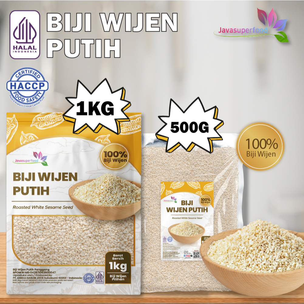 

[HALAL] BIJI WIJEN PUTIH 100% (1KG/500GR) / WHITE SESAME SEEDS