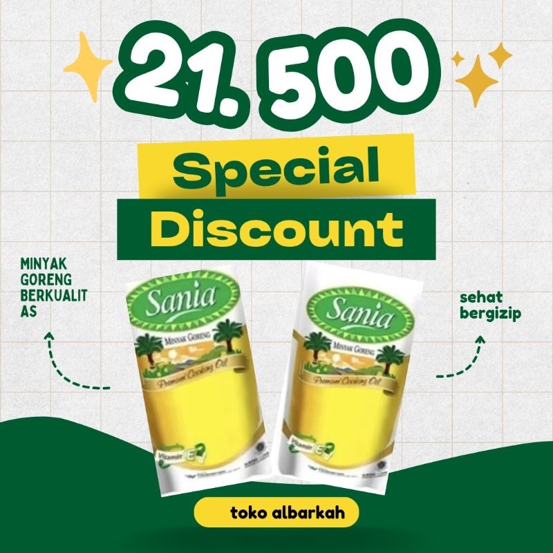 

Minyak goreng Sania 1 Liter