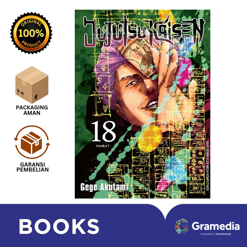 Gramedia Bali - JUJUTSU KAISEN 18