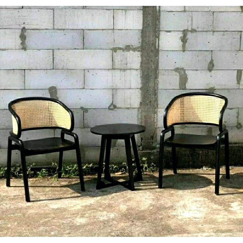 set kursi teras cleopatra kursi teras rotan retro kursi cleopatra