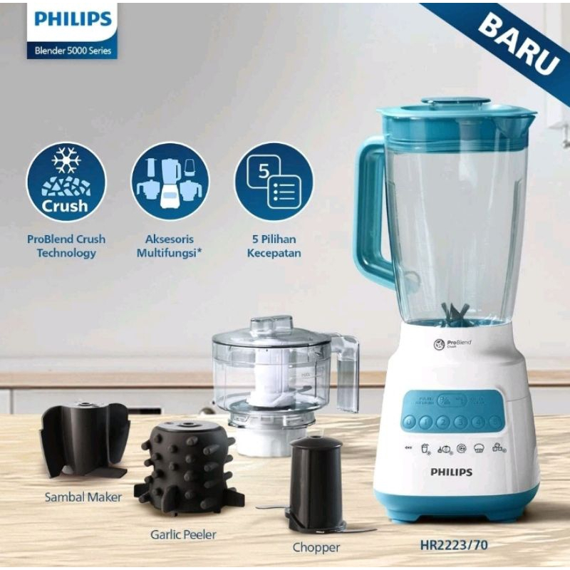 BLENDER PLASTIK PHILIPS HR2223 HR 2223 HR 2223 HR2223 Chopper