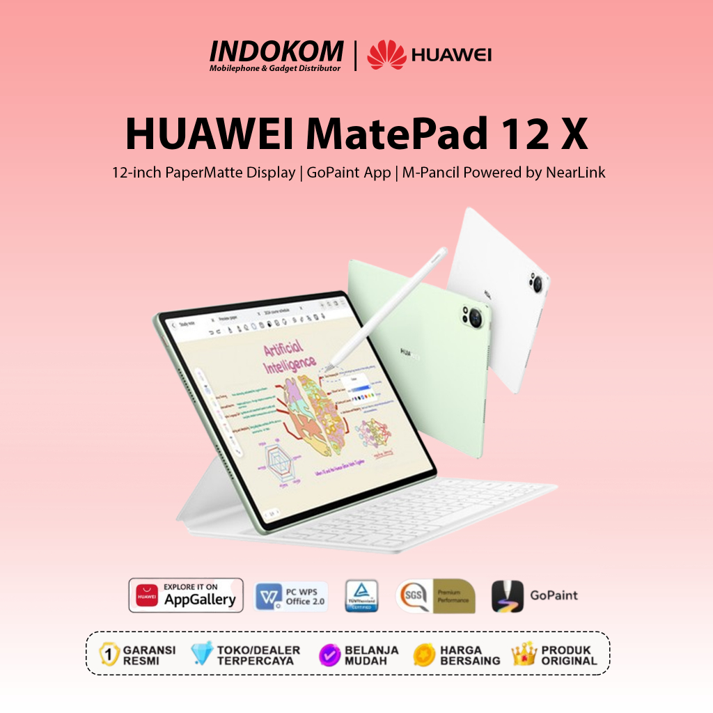HUAWEI MatePad 12 X Tablet | PC-level WPS Office | PaperMatte Display | GoPaint | 66 W SuperCharge