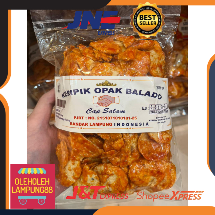 

Cap Salam Keripik Opak Balado Keripik Opak Cap Salam Pedas Kemasan 200G Keripik Opak Singkong Balado