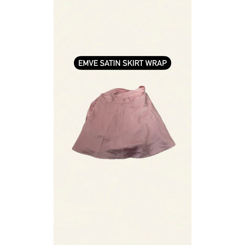 preloved emve satin skirt wrap