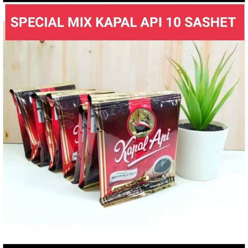 

kopi KAPAL API SPECIAL MIX 10 SASET