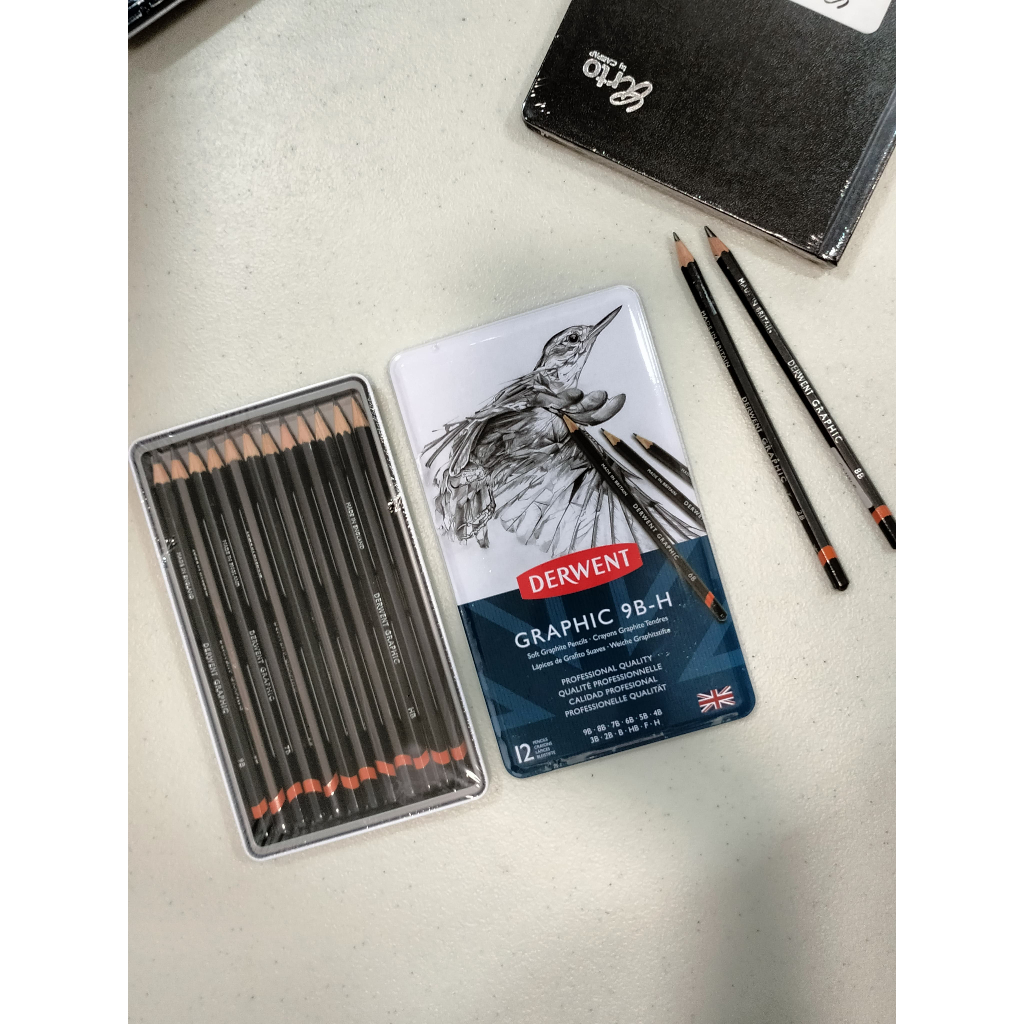 

Gramedia Tunjungan : Derwent Graphic Pencil 12 Metal Tin Set
