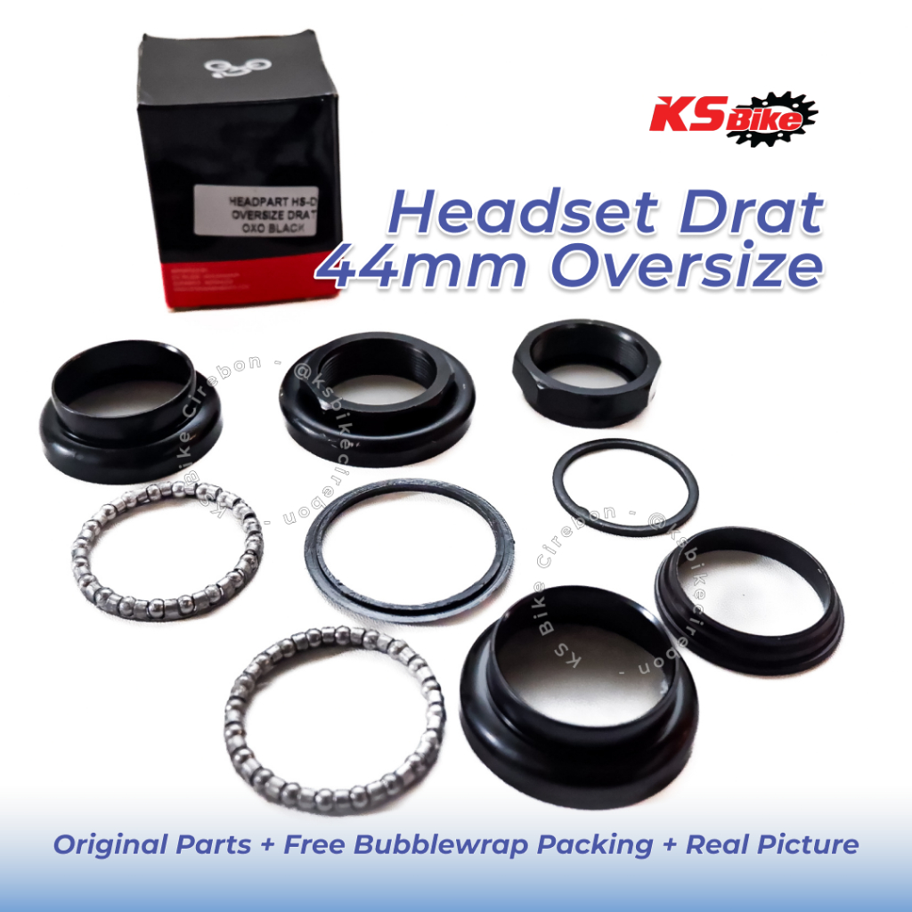 Headset Sepeda OXO HS-D Oversize Drat 44 x 28.6 Cup 34mm Fork Ulir OS Kom Garpu Pelor BMX MTB Federa