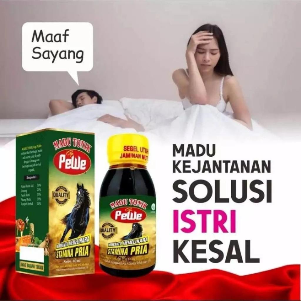 

Madu Tonik Pewe Asli Madukuat Herbal Alami Stamina Pria Dewasa Vitalitas Kuat Perkasa Tahan Lama
