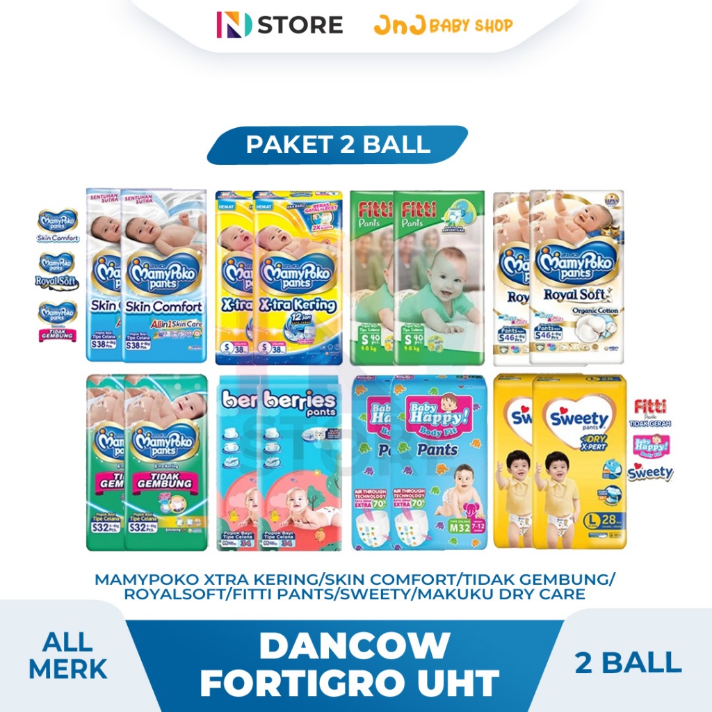 MAMYPOKO POPOK BAYI ALL MERK PAKET 2 BALL