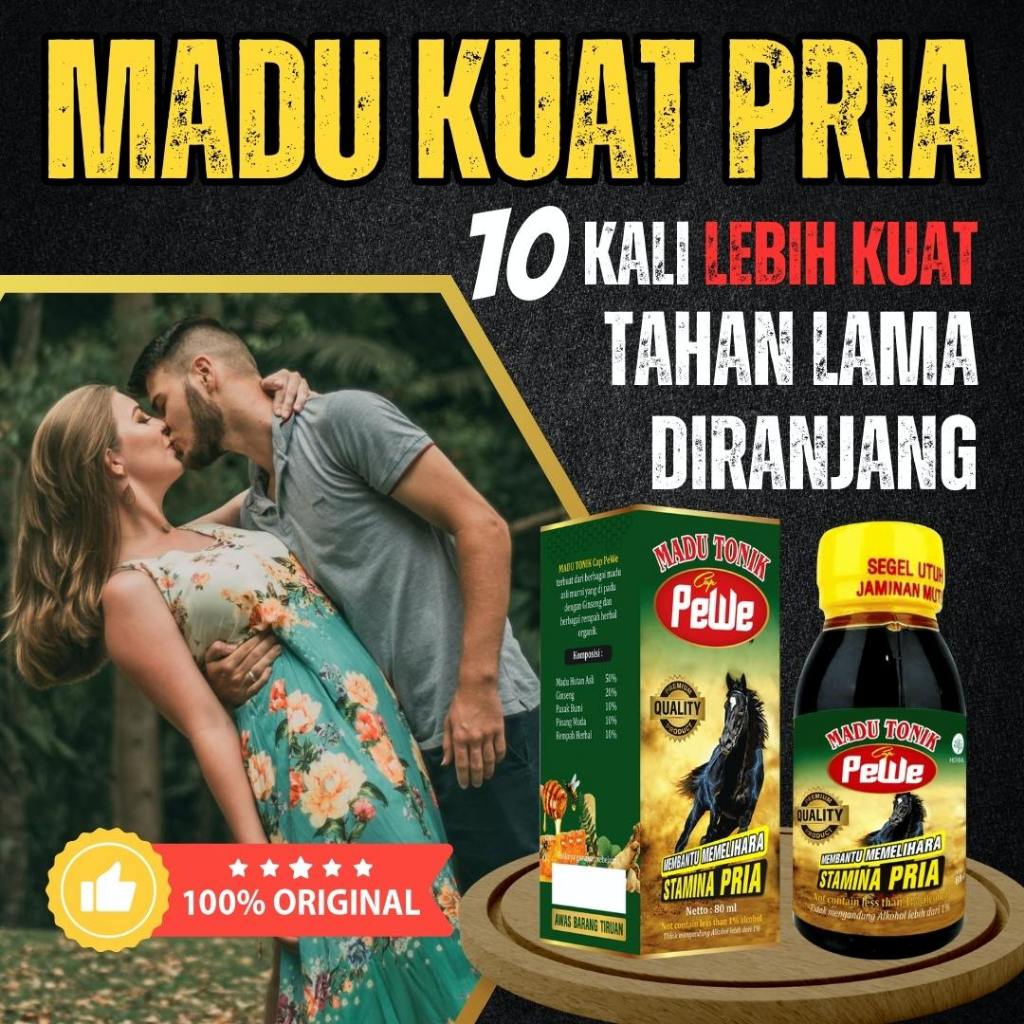 

Madukuat Madu Pewe Original Herbal Alami Stamina Tingkatkan Performa Pria Kuat Tahan Lama Di Ranjang