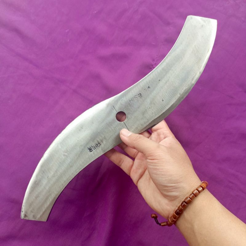 Pisau mesin cacah rumput pemotong rumput pakan ternak bahan baja per mobil berkualitas tajam asli Wo