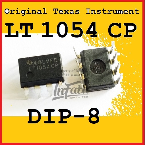 LT1054CP LT 1054 CP InFath IC stepup splitter tegangan simetris power supply plus dan minus