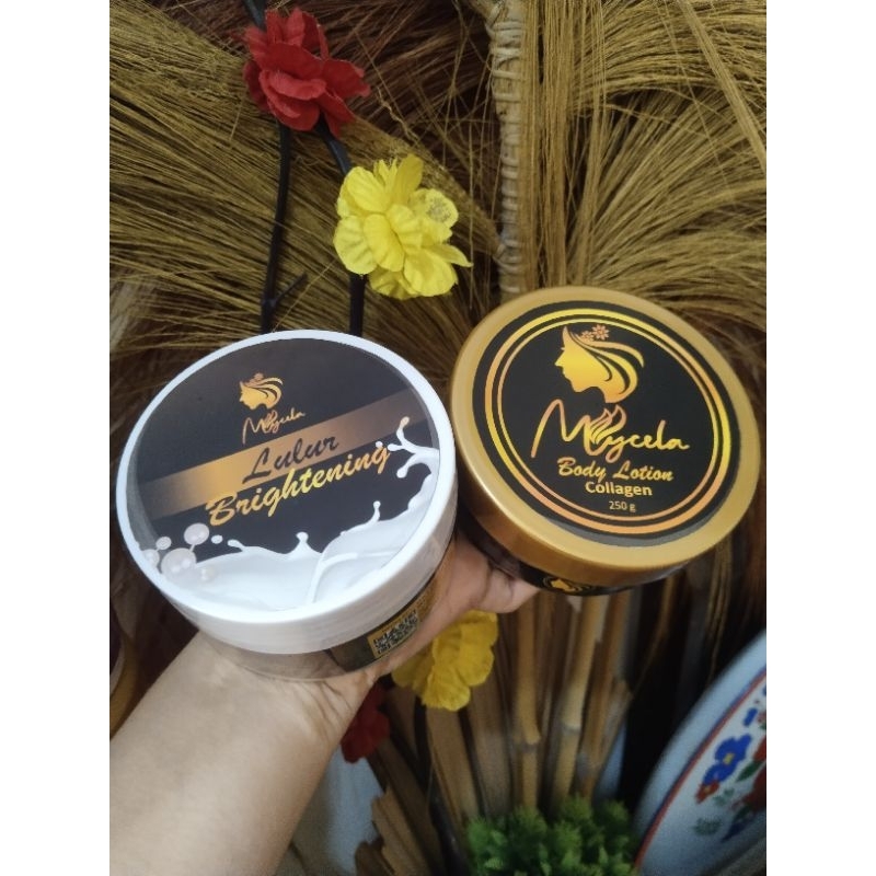 hb Mycela & lulur brightening Mycela (paket perawatan badan Ampuh)