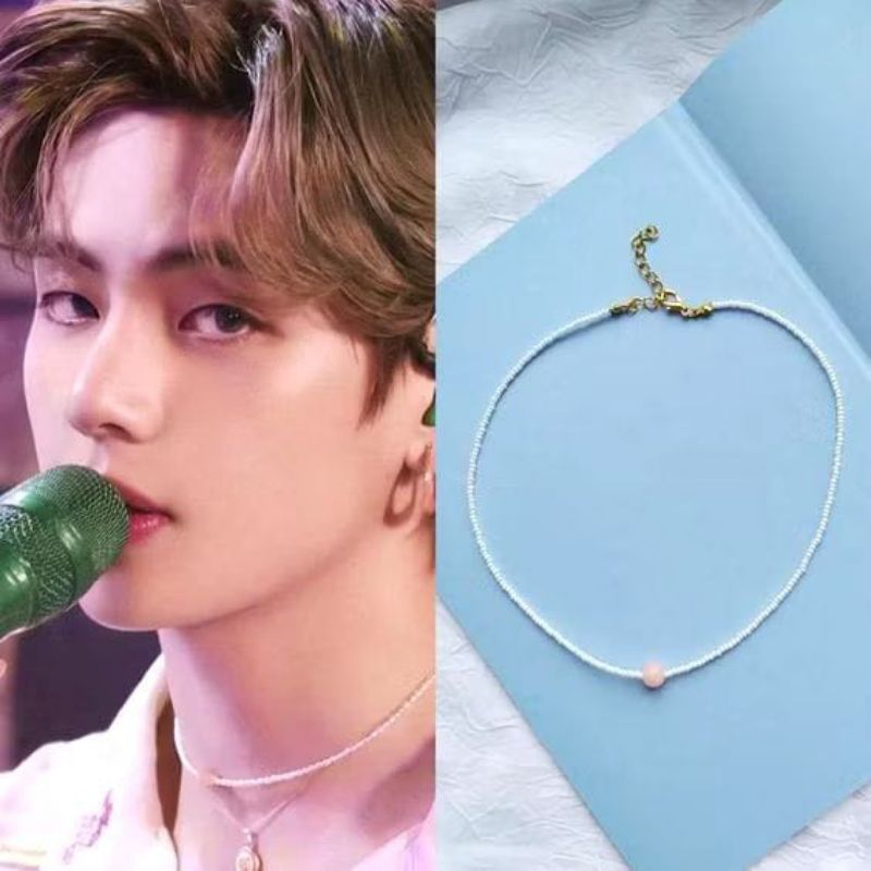 kalung manik v BTS kalung KPop Korea style kalung taehyung bts
